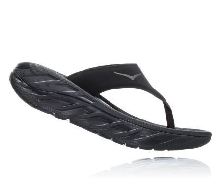 Hoka One One ORA Recovery Flip - Sandale Dama Negrii / Gri Inchis | RO-5OvWKO2